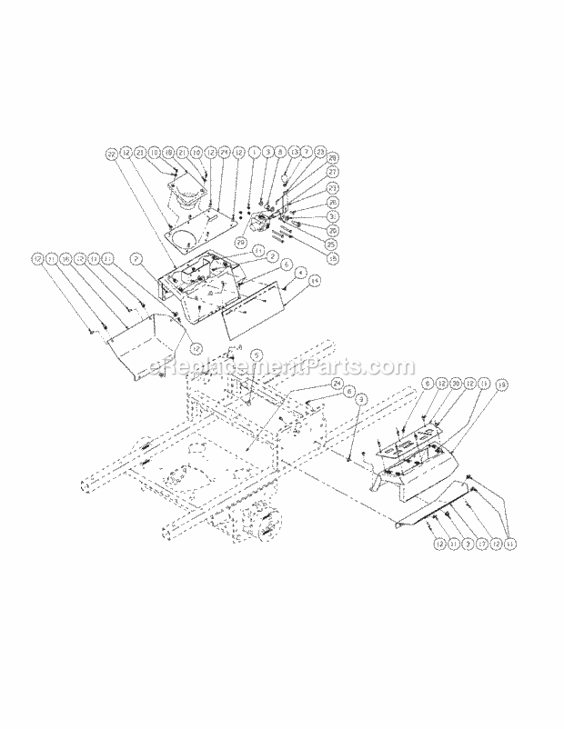 Brake Assembly Diagram and Parts List for S7237-KW 53AI8DU8050 Cub Cadet Sprayer